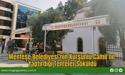 Menteşe Belediyesi'nin Kurşunlu Camii'ne Yaptırdığı Tenteler Söküldü