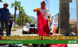 Turgutreis'te Denizden 62 Kilogram Atık Çıkarıldı