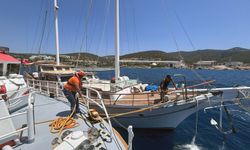 Bodrum'da Su Alan Teknedekiler Son Anda Kurtarıldı