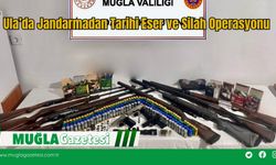 Ula’da Jandarmadan Tarihi Eser ve Silah Operasyonu