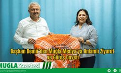Başkan Demir’den Muğla Medya’ya Anlamlı Ziyaret  ve Güreş Daveti