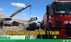 Beton Mikseri Devrildi: 1 Yaralı