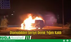 Otomobilden Geriye Demir Yığını Kaldı