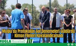 Muğla’da Protokolün Gol Denemeleri Güldürdü: Kimse Fileleri Havalandıramadı