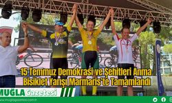 15 Temmuz Demokrasi ve Şehitleri Anma Bisiklet Yarışı Marmaris’te Tamamlandı