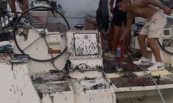 Marmaris'te Lüks Tekne Alevlere Teslim Oldu