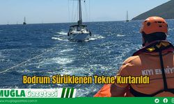 Bodrum Sürüklenen Tekne Kurtarıldı