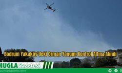 Bodrum Yakaköy’deki Orman Yangını Kontrol Altına Alındı