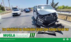 Tur Minibüsü Tur Otobüsüne Çarptı Çok Sayıda Yaralı Var