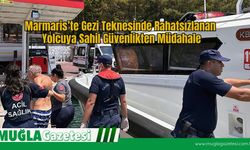Marmaris’te Gezi Teknesinde Rahatsızlanan Yolcuya Sahil Güvenlikten Müdahale