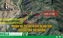 Muğla’da Yeraltı Krom Ocağı İçin ÇED Gerekli Görülmedi
