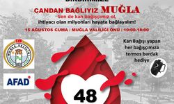Muğla’da Kan Bağışı Kampanyası: Bağışçılara Termos Bardak Hediye Edilecek