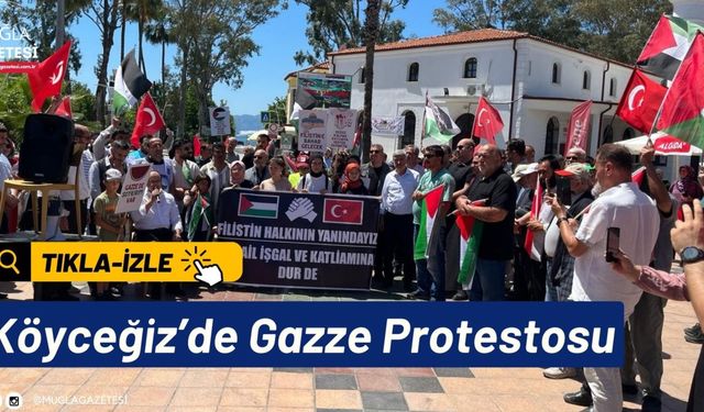 Köyceğiz’de Gazze Protestosu