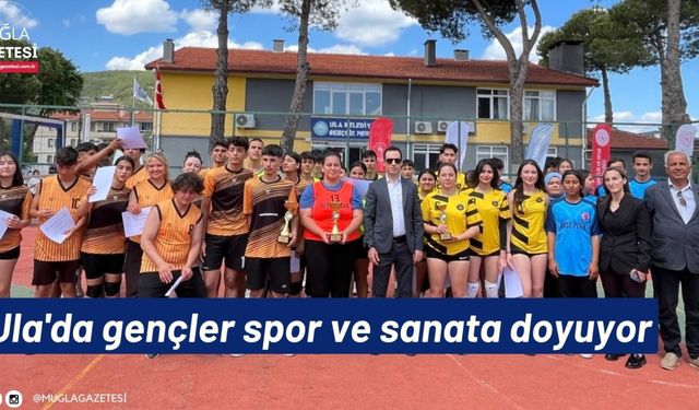 Ula'da gençler spor ve sanata doyuyor