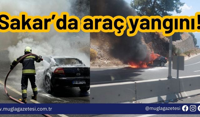 Sakar’da araç yangını!