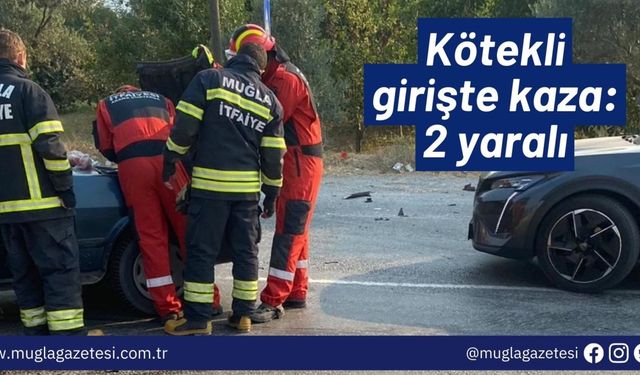 Kötekli girişte kaza: 2 yaralı