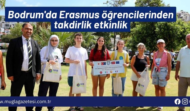 Bodrum'da Erasmus öğrencilerinden takdirlik etkinlik