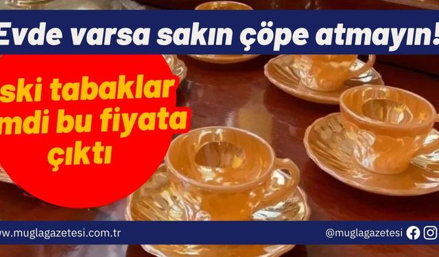 Evde varsa sakın çöpe atmayın! Eski tabaklar şimdi bu fiyata çıktı