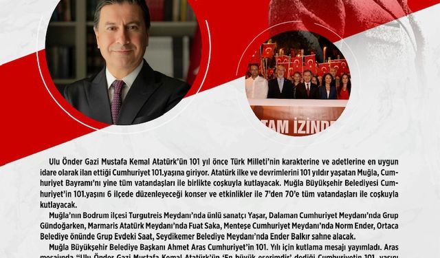 MUĞLA BÜYÜKŞEHİR BELEDİYESİ 29 EKİM İLANI