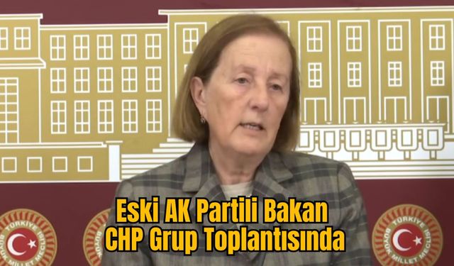 Eski AK Partili Bakan CHP Grup Toplantısında