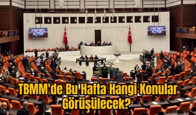 TBMM'de Bu Hafta Hangi Konular Görüşülecek?
