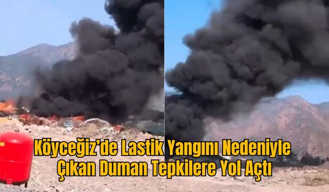 Köyceğiz’de Lastik Yangını Nedeniyle Çıkan Duman Tepkilere Yol Açtı