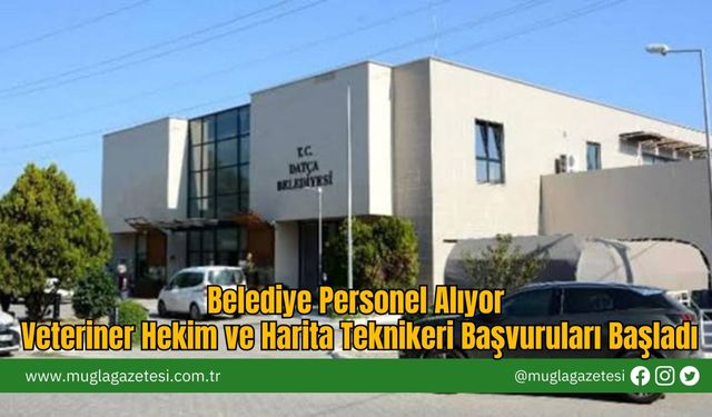 Belediye Personel Alıyor: Veteriner Hekim ve Harita Teknikeri Başvuruları Başladı