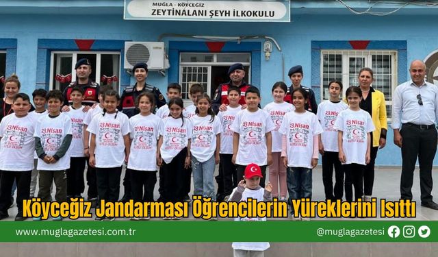 Köyceğiz Jandarması Öğrencilerin Yüreklerini Isıttı