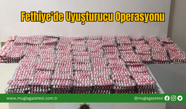 Fethiye'de Yasaklı Madde Operasyonu
