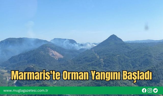 Marmaris'te Orman Yangını Başladı