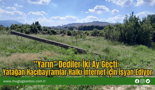 "Yarın" Dediler İki Ay Geçti: Yatağan Hacıbayramlar Halkı İnternet İçin İsyan Ediyor
