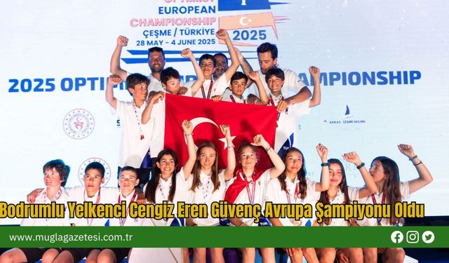 Bodrumlu Yelkenci Cengiz Eren Güvenç Avrupa Şampiyonu Oldu