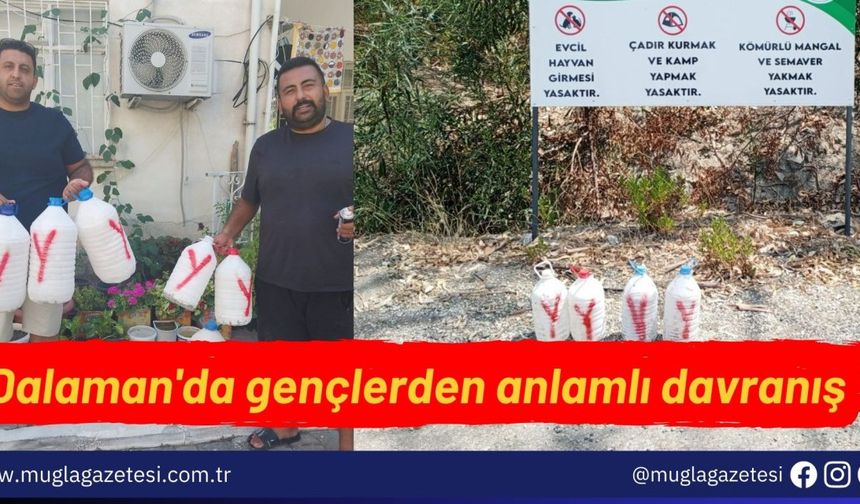 Dalaman'da gençlerden anlamlı davranış