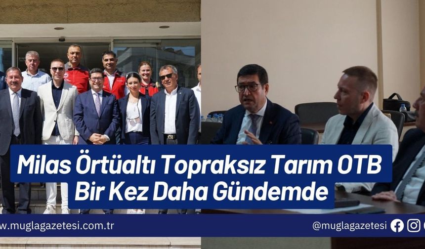 Milas Örtüaltı Topraksız Tarım OTB Bir Kez Daha Gündemde