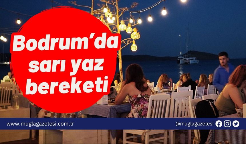 Bodrum’da sarı yaz bereketi devam ediyor