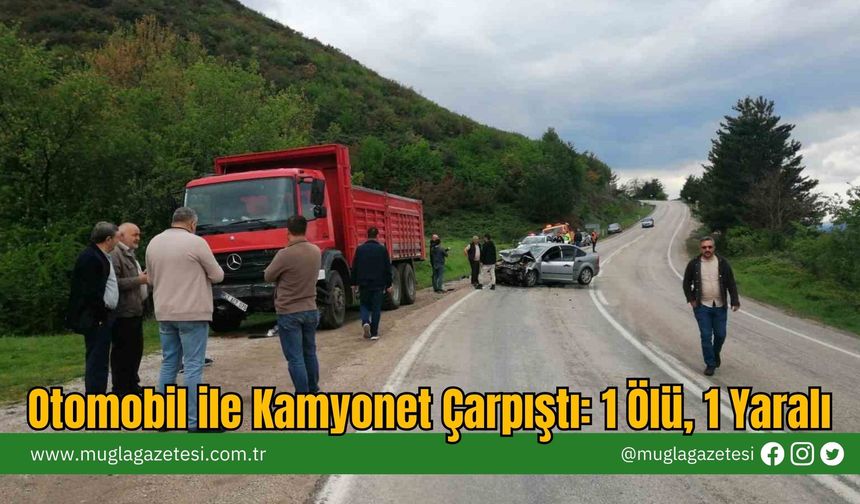 Otomobil ile Kamyonet Çarpıştı: 1 Ölü, 1 Yaralı