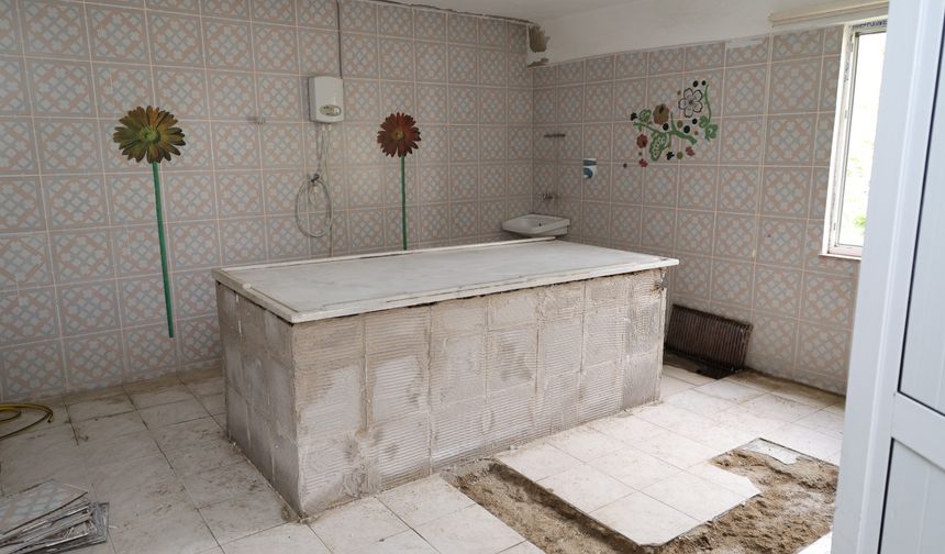 Yerkesik Gasilhanesi’nde Yenileme Çalışmaları Başladı