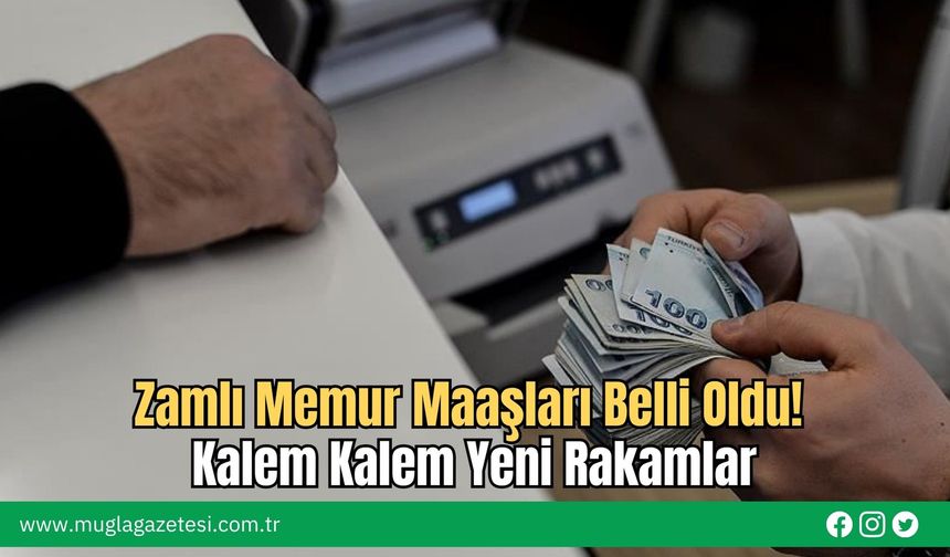 Zamlı Memur Maaşları Belli Oldu! Kalem Kalem Yeni Rakamlar