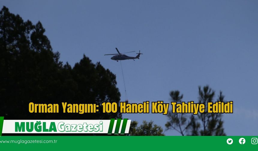 Orman Yangını: 100 Haneli Köy Tahliye Edildi