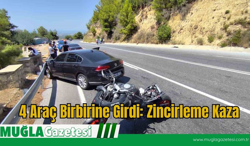 4 Araç Birbirine Girdi: Zincirleme Kaza