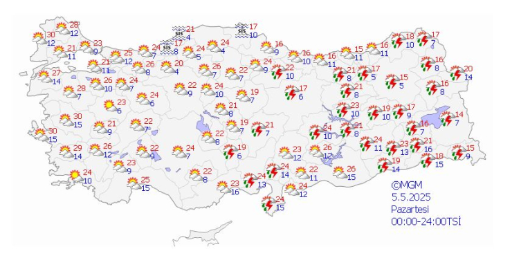 5 Mayıs Pazartesi